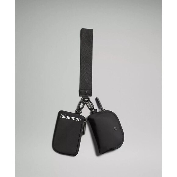 Dual Pouch Wristlet - Black - Picture 1 of 4